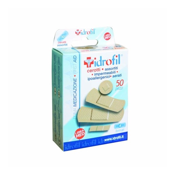 Boite de 50 pansements variés Idrofil Boite de 50 pansements variés Idrofil