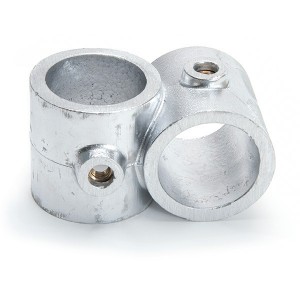Raccord de tube Ø 50mm croix pour deux tubes à 90°