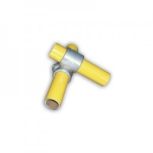 Raccord de tube Ø 50mm croix pour deux tubes à 90°