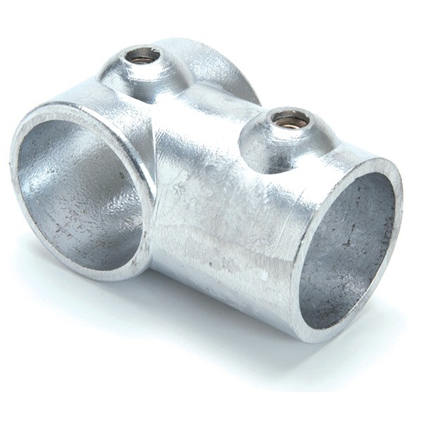 Raccord de tube Ø 50 mm en fonte - croix pour 2 tubes en T Raccord de tube Ø 50 mm en fonte - croix pour 2 tubes en T