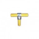 Raccord de tube Ø 50 mm en fonte - croix pour 2 tubes en T