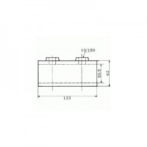 Raccord de tube Ø 50 mm en fonte - pour 2 tubes bout à bout
