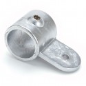 Raccord de tube Ø 50 mm en fonte - droit avec fixation panneau
