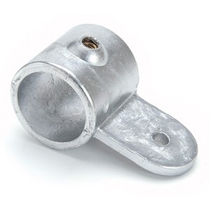Raccord de tube Ø 50 mm en fonte - droit avec fixation panneau