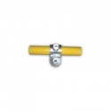Raccord de tube Ø 50 mm en fonte - droit avec fixation panneau