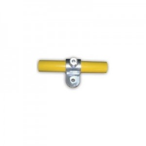 Raccord de tube Ø 50 mm en fonte - droit avec fixation panneau