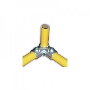 Raccord de tube Ø 50 mm en fonte - angle pour 3 tubes 90°