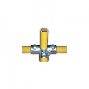 Raccord de tube Ø 50 mm en fonte - angle pour 4 tubes 90°