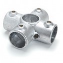 Raccord de tube Ø 50 mm en fonte - angle pour 5 tubes 90°