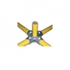 Raccord de tube Ø 50 mm en fonte - angle pour 5 tubes 90°