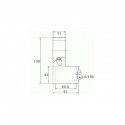 Raccord de tube Ø 50 mm en fonte - angle variable pour 3 tubes
