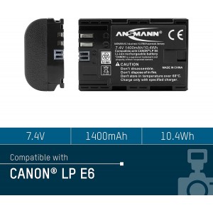 Ansmann - Batterie pour Appareil Photo / Caméscope  LP E-6