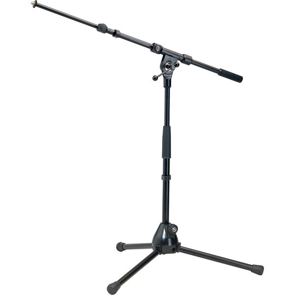 Pied de sol K&M noir professionnel avec perchette téléscopique 259 Pied de sol K&M noir professionnel avec perchette téléscopique 259