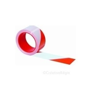 Gaffer 50mmx25m rouge et blanc