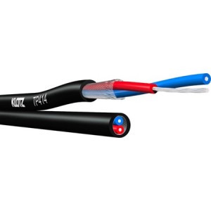 Black flexible cable 2 x 2...