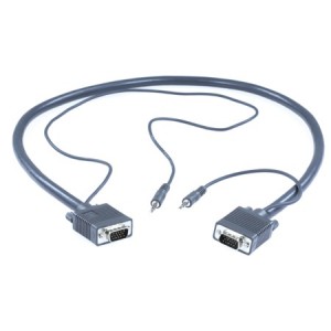 Cordon moulé RGBHV VGA +...
