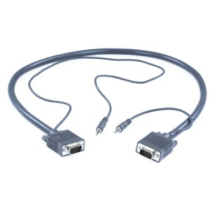 Cordon moulé RGBHV VGA +...