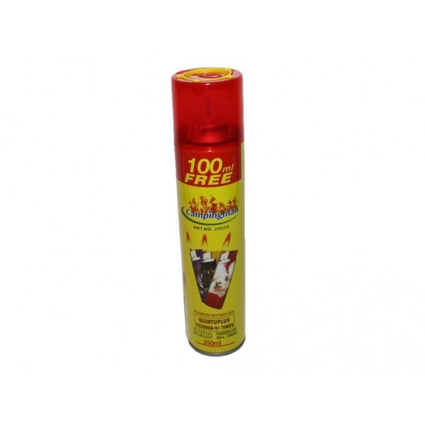 Recharge Gaz Butane pour Briquet CAMPINGMAN (350 ml) Recharge Gaz Butane pour Briquet CAMPINGMAN (350 ml)