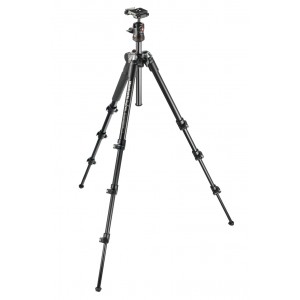 Trépied Manfrotto BEFREE compacte et léger ouvert