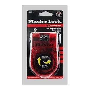 Master Lock Antivol à code avec câble retractable