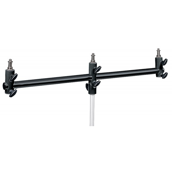 Manfrotto Support noir pour 3 petits projecteurs Manfrotto Support noir pour 3 petits projecteurs